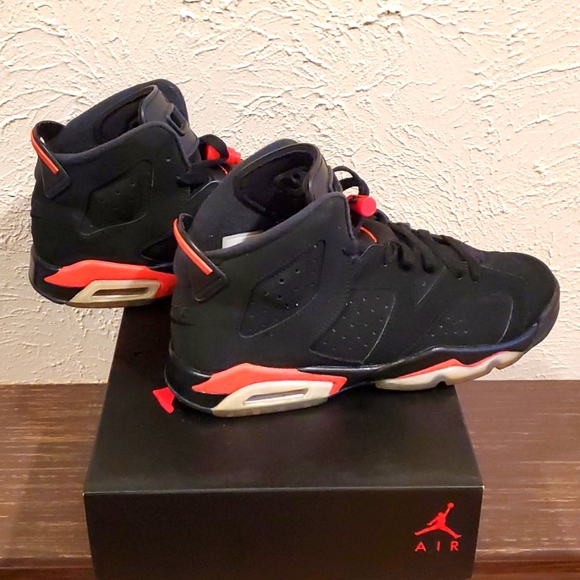 Jordan 6 Retro Black Infrared 2019 (Worn) No Box - Picture 7 of 8
